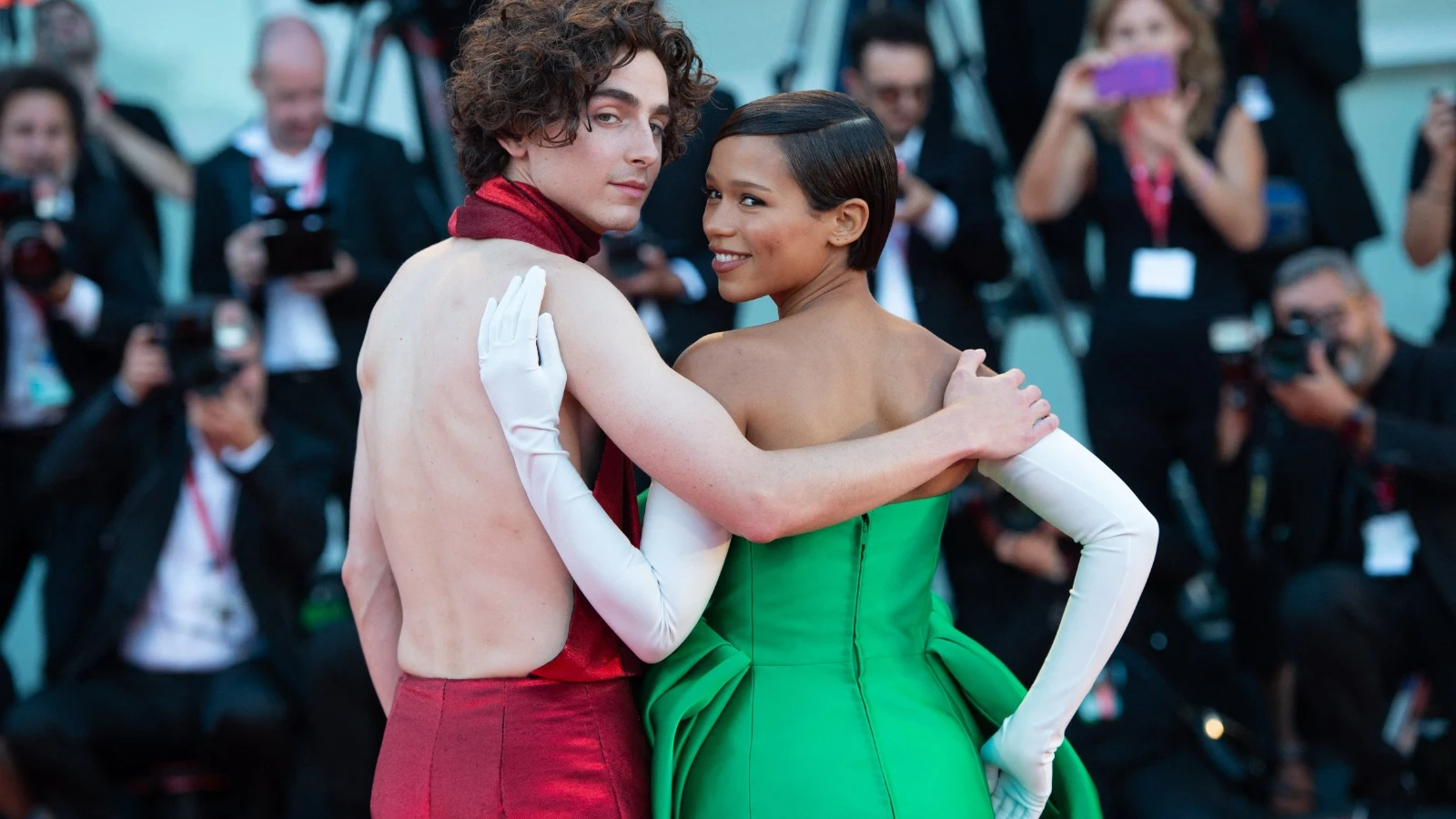 Taylor Russell y Timothée Chalamet Taylor Russell y Timothée Chalamet