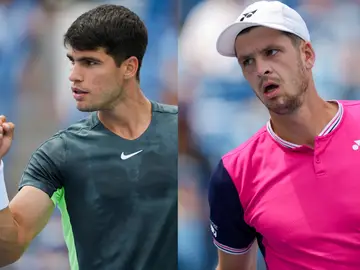 Carlos Alcaraz y Hubert Hurkacz en el Masters 1.000 de Cincinnati Carlos Alcaraz y Hubert Hurkacz en el Masters 1.000 de Cincinnati