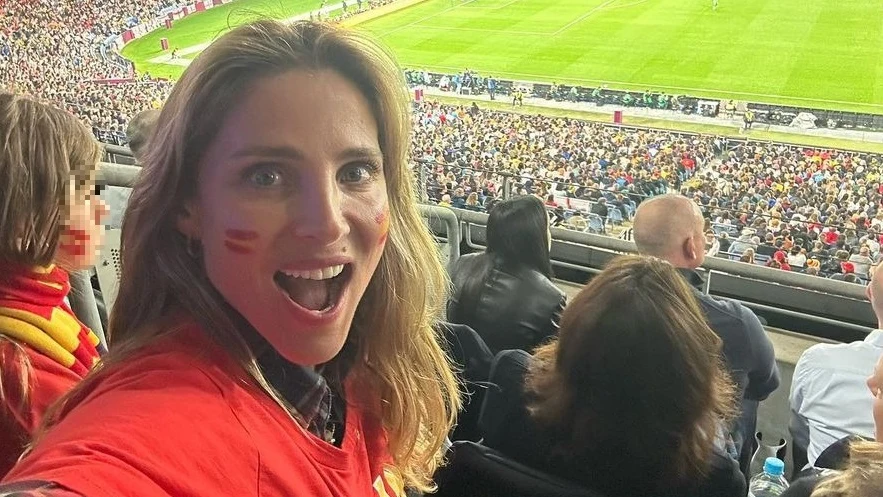 Elsa Pataky en la final del Mundial Femenino Elsa Pataky en la final del Mundial Femenino
