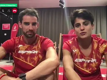 Los dos campeones de marcha Los dos campeones de marcha