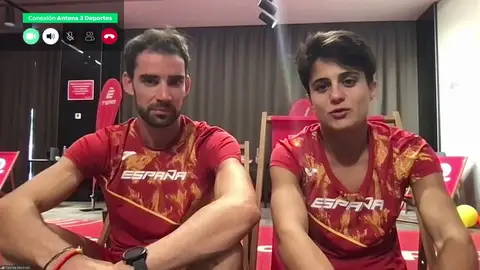 Los dos campeones de marcha Los dos campeones de marcha