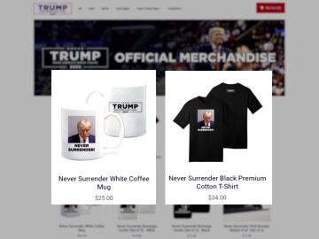 Tazas y camisetas de Donald Trump