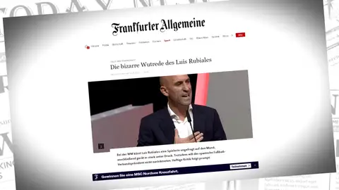 Luis Rubiales abre la portada y los informativos de medios internacionales Luis Rubiales abre la portada y los informativos de medios internacionales