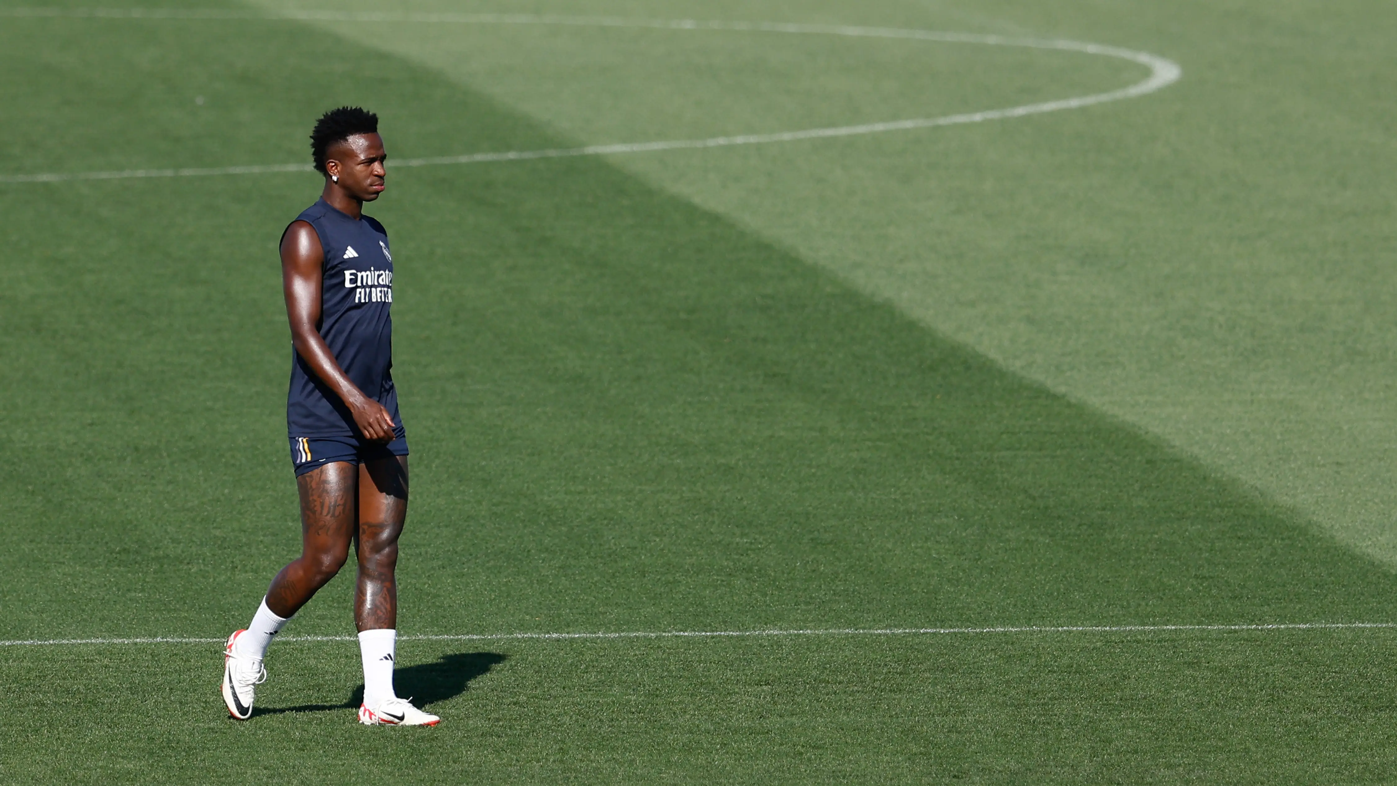 Vinicius Jr durante un entrenamiento con el Real Madrid Vinicius Jr durante un entrenamiento con el Real Madrid