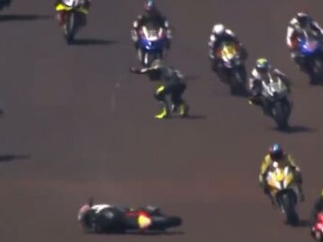 Terrible accidente en Moto1000 en Brasil