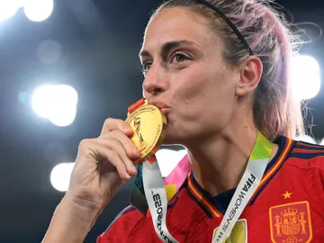 Alexia Putellas, tras ganar el Mundial con España Alexia Putellas, tras ganar el Mundial con España