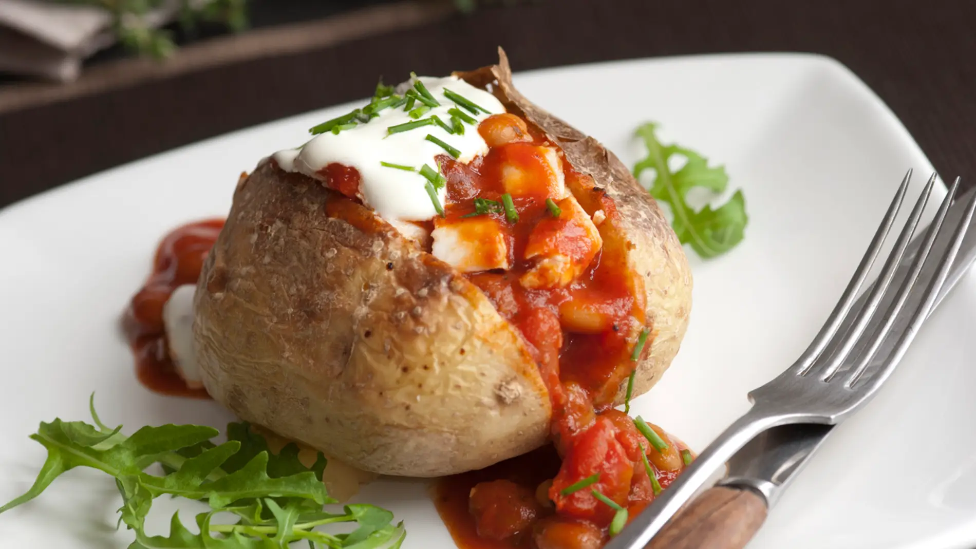 Patatas al horno rellenas de pollo y champiñón: Una receta fácil y ...