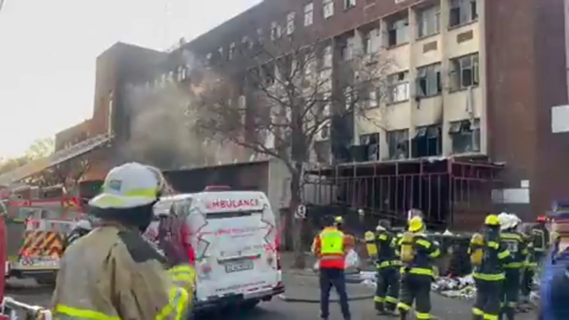 Incendio en Johannesburgo Incendio en Johannesburgo