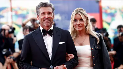 Patrick Dempsey y Jillian Fink en el Festival de Venecia Patrick Dempsey y Jillian Fink en el Festival de Venecia