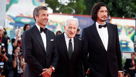 Patrick Dempsey, Michael Mann y Adam Driver en el estreno de 'Ferrari' Patrick Dempsey, Michael Mann y Adam Driver en el estreno de 'Ferrari'