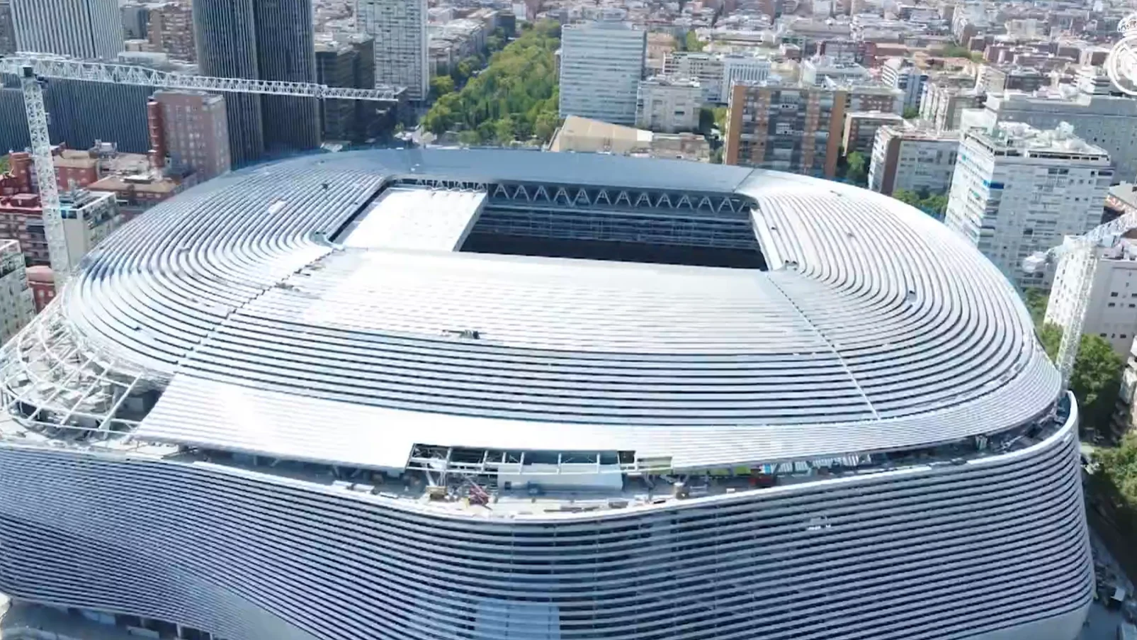 Imagen aérea del nuevo estadio Santiago Bernabéu Imagen aérea del nuevo estadio Santiago Bernabéu