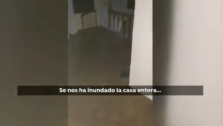 Casa inundada El &Aacute;lamo