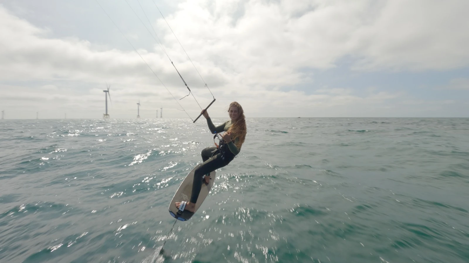 Gisela Pulido en el Mar del Norte