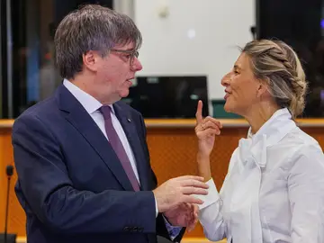 Yolanda Díaz y Carles Puigdemont Yolanda Díaz y Carles Puigdemont