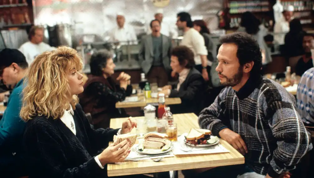 Meg Ryan y Billy Crystal en 'Cuando Harry encontró a Sally' en 1989
