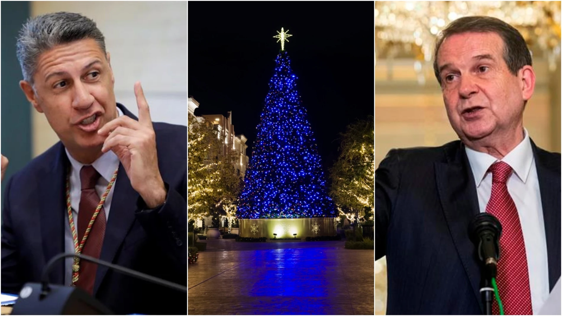 Albiol y Caballero, ¿quién tendrá el árbol de Navidad más grande?