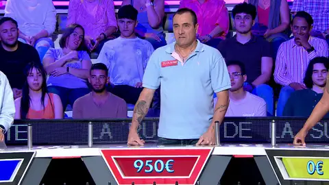 ¡Qué suerte! Juanan pierde el turno con 950 euros y lo recupera justo a tiempo para resolver ¡Qué suerte! Juanan pierde el turno con 950 euros y lo recupera justo a tiempo para resolver