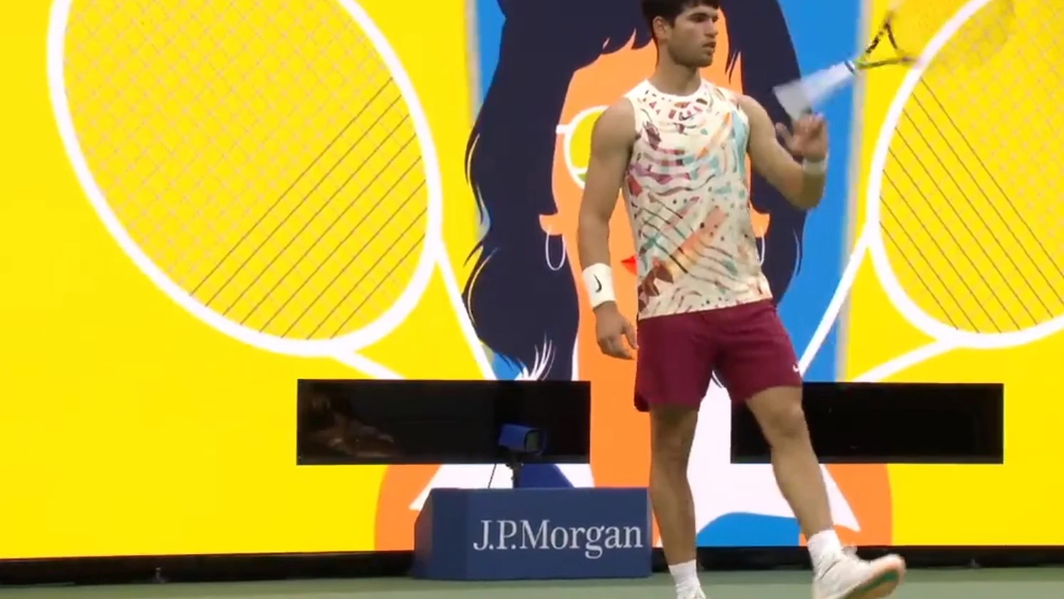 Alcaraz, antes de su partido ante Zverev