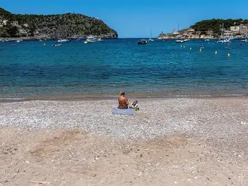 Imagen de archivo de playa de Sóller, Mallorca