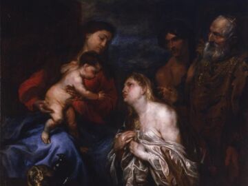 La Virgen y el Niño con los pecadores arrepentidos, de Anton Van Dyck