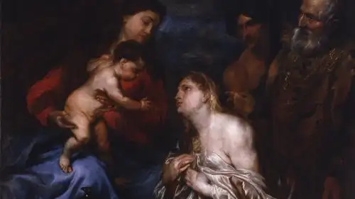 La Virgen y el Niño con los pecadores arrepentidos, de Anton Van Dyck La Virgen y el Niño con los pecadores arrepentidos, de Anton Van Dyck