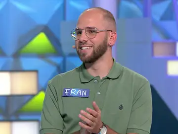 ¡Qué épico! Fran resuelve el panel en el último segundo y gana 7.000 euros en la Gran Final ¡Qué épico! Fran resuelve el panel en el último segundo y gana 7.000 euros en la Gran Final