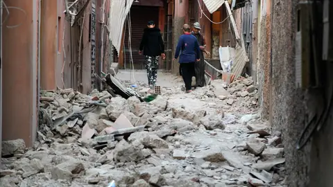 Más de 1.300 muertos por un terremoto de magnitud 7 en Marruecos Más de 1.300 muertos por un terremoto de magnitud 7 en Marruecos