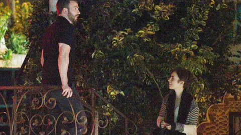 Chris Evans y Lily Collins Chris Evans y Lily Collins