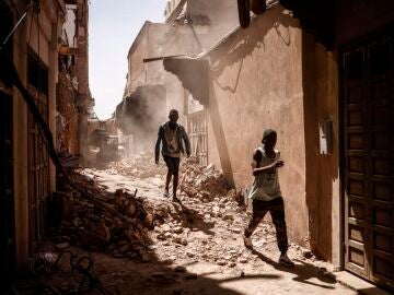 Casas derruídas tras el terremoto de Marruecos