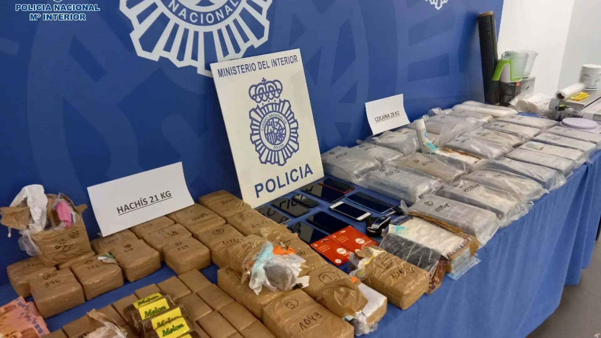 70 kilos de droga incautados