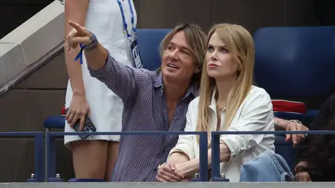 Nicole Kidman junto a su marido Keith Urban en el US Open Nicole Kidman junto a su marido Keith Urban en el US Open