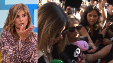 Empujones, manotazos y golpes de calor en el funeral de María Teresa Campos en Málaga