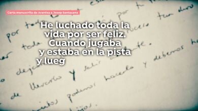 Se filtra la carta de Arantxa Sánchez Vicario a su exmarido Josep Santacana que este ha presentado como prueba: 