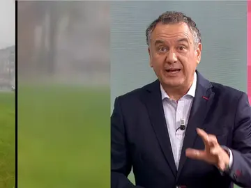 Roberto Brasero sobre el el reventón, en Espejo Público. Roberto Brasero sobre el el reventón, en Espejo Público.