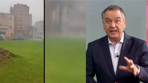 Roberto Brasero sobre el el reventón, en Espejo Público. Roberto Brasero sobre el el reventón, en Espejo Público.