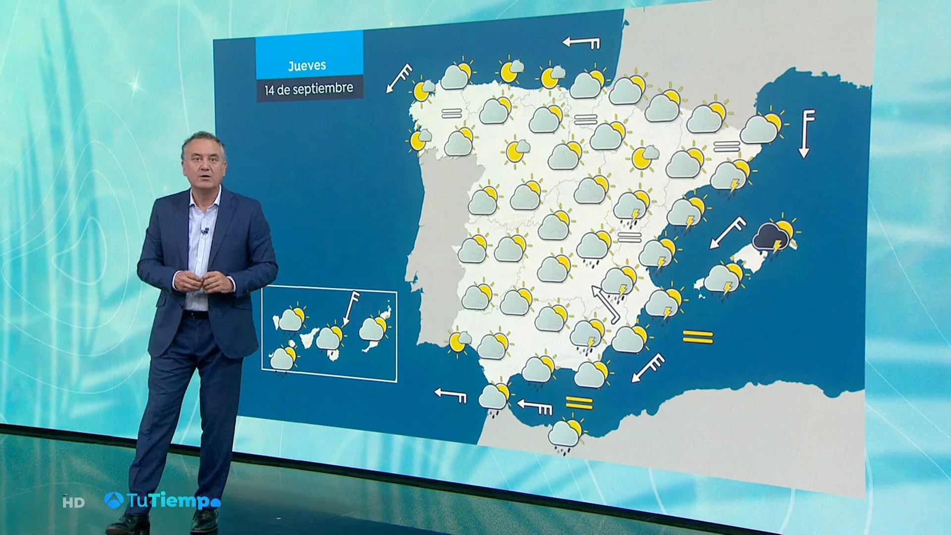 "Atención al viernes", el aviso de Roberto Brasero ante la llegada de tormentas que podrían extenderse por España "Atención al viernes", el aviso de Roberto Brasero ante la llegada de tormentas que podrían extenderse por España