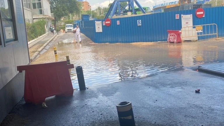 Inundaciones en el Hospital La Paz