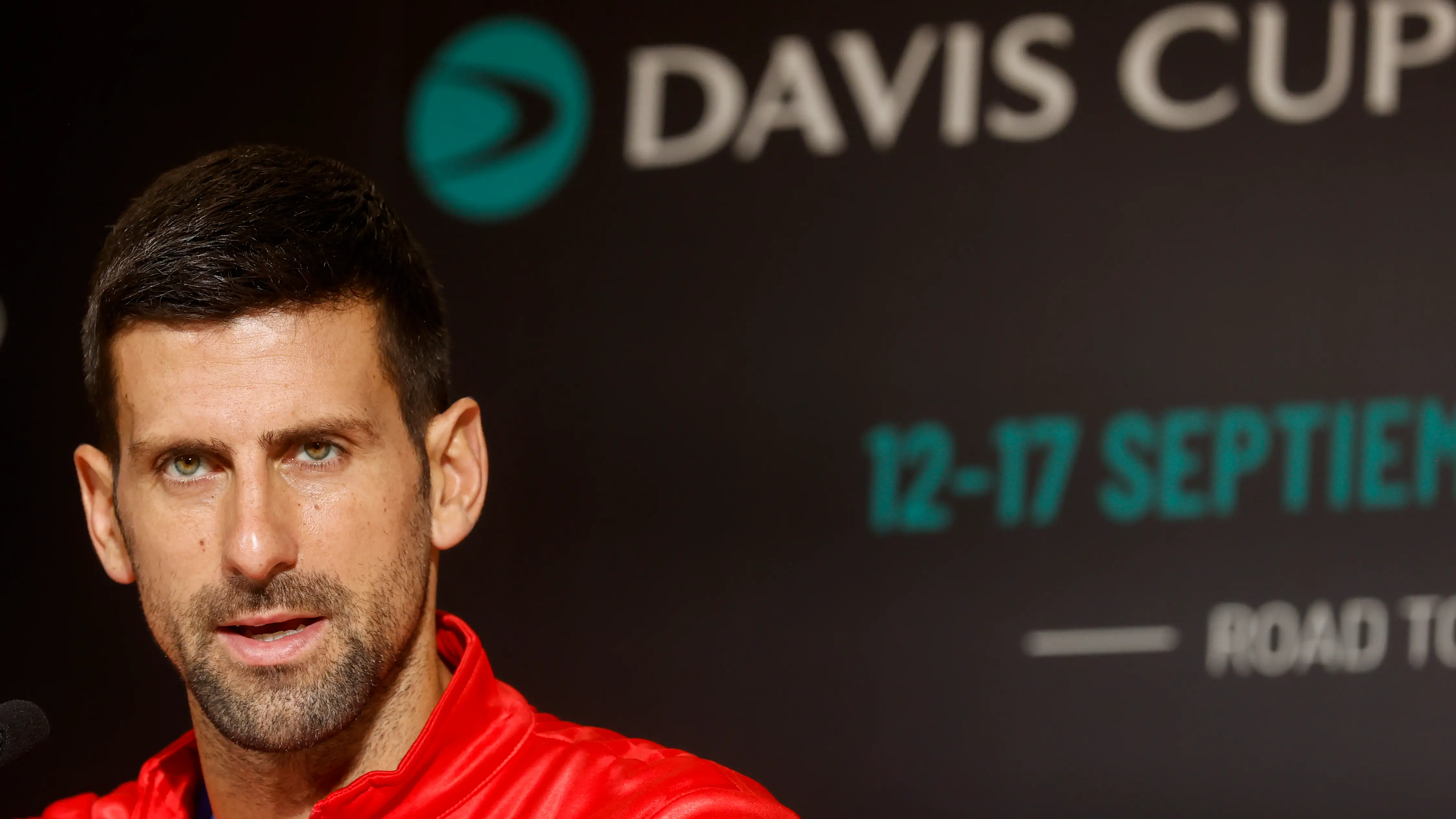 Novak Djokovic, en la rueda de prensa previa a la Copa Davis