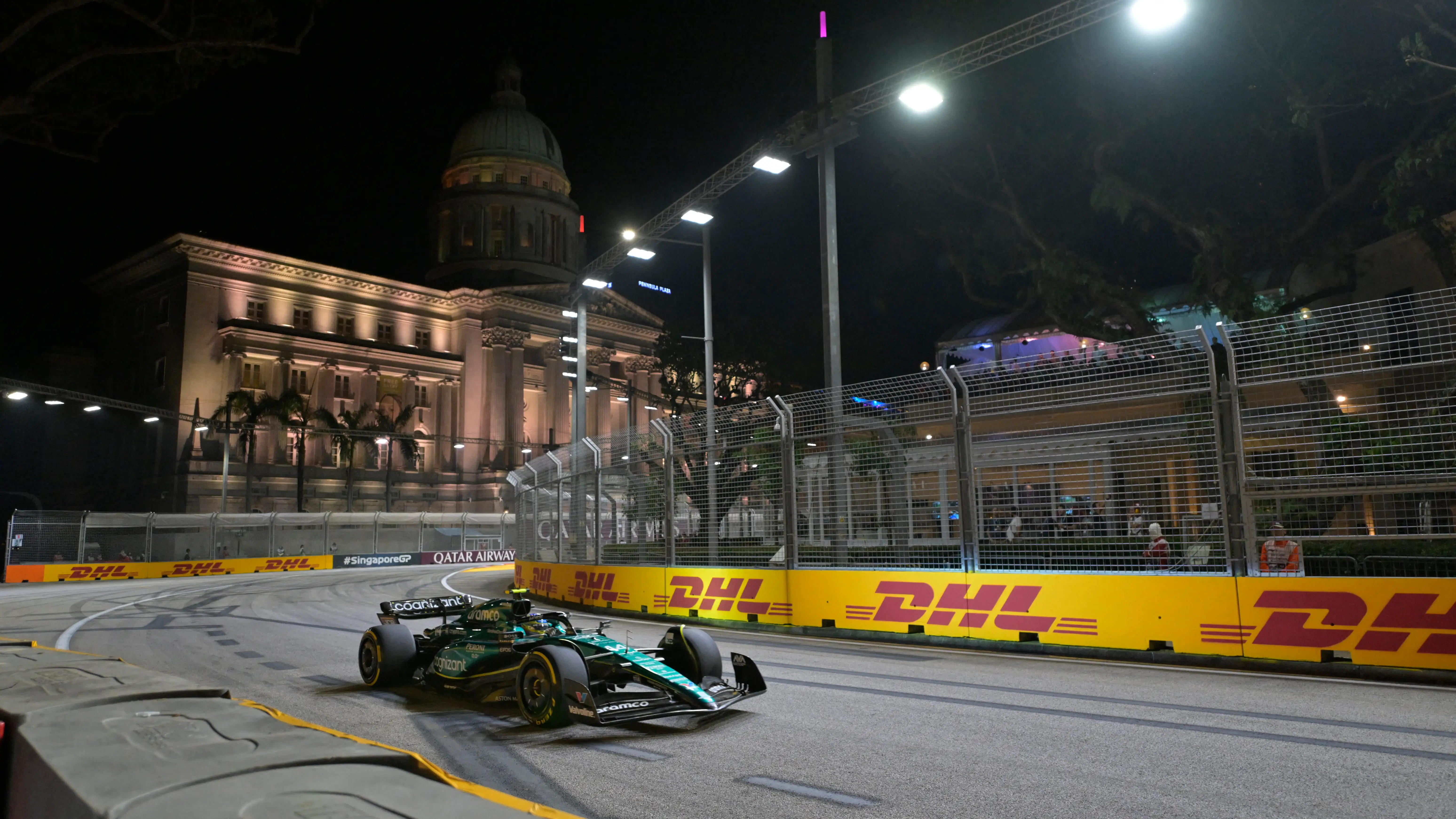 Fernando Alonso, en Marina Bay Fernando Alonso, en Marina Bay