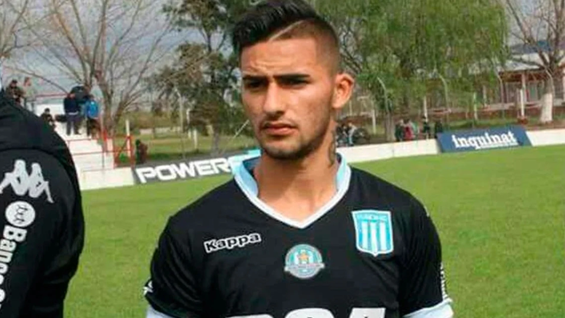 Brian López, exjugador de Racing Club, antes de un partido Brian López, exjugador de Racing Club, antes de un partido