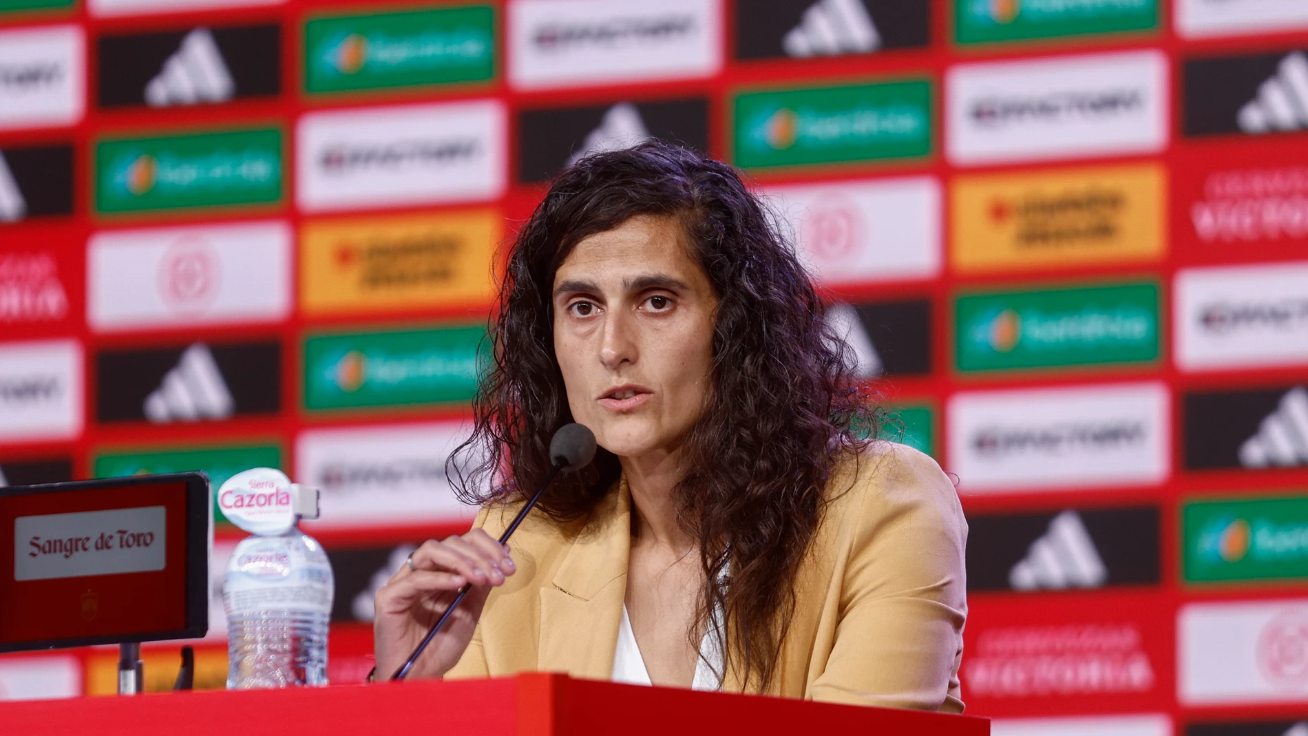 Montse Tomé, en su presentación oficial como entrenadora de la Selección Española
