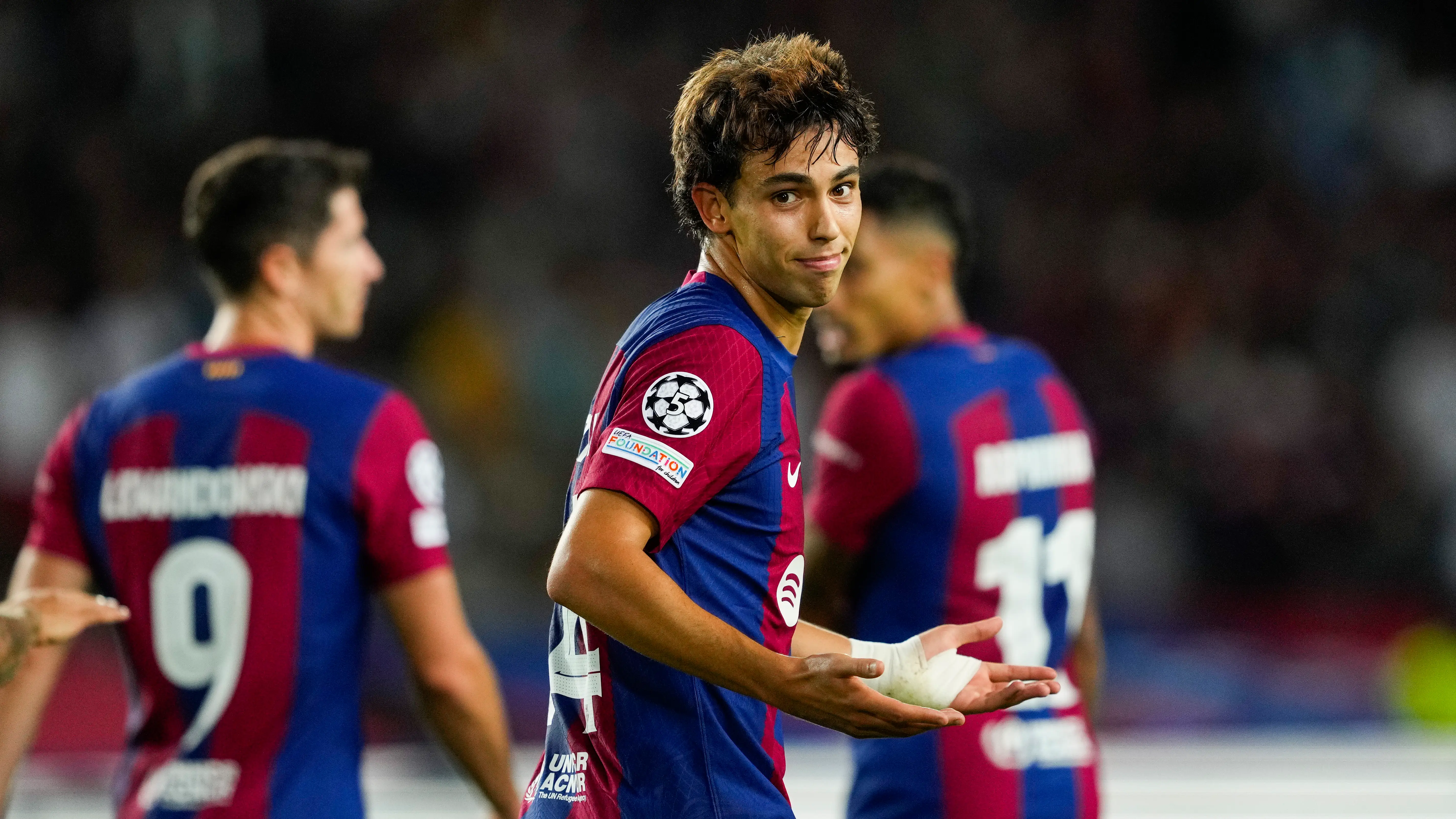 Joao Félix celebra uno de sus dos goles ante el Amberes Joao Félix celebra uno de sus dos goles ante el Amberes