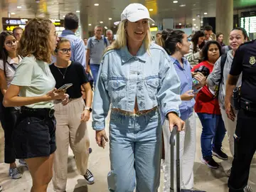 Alexia Putellas a su llegada a Manises Alexia Putellas a su llegada a Manises