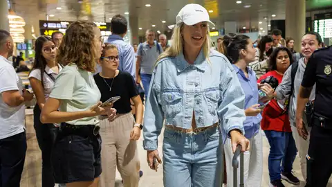 Alexia Putellas a su llegada a Manises Alexia Putellas a su llegada a Manises