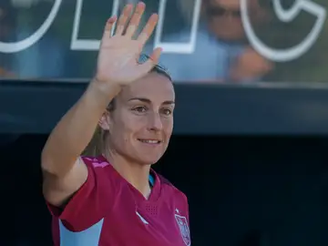 Alexia Putellas durante el entrenamiento con España Alexia Putellas durante el entrenamiento con España