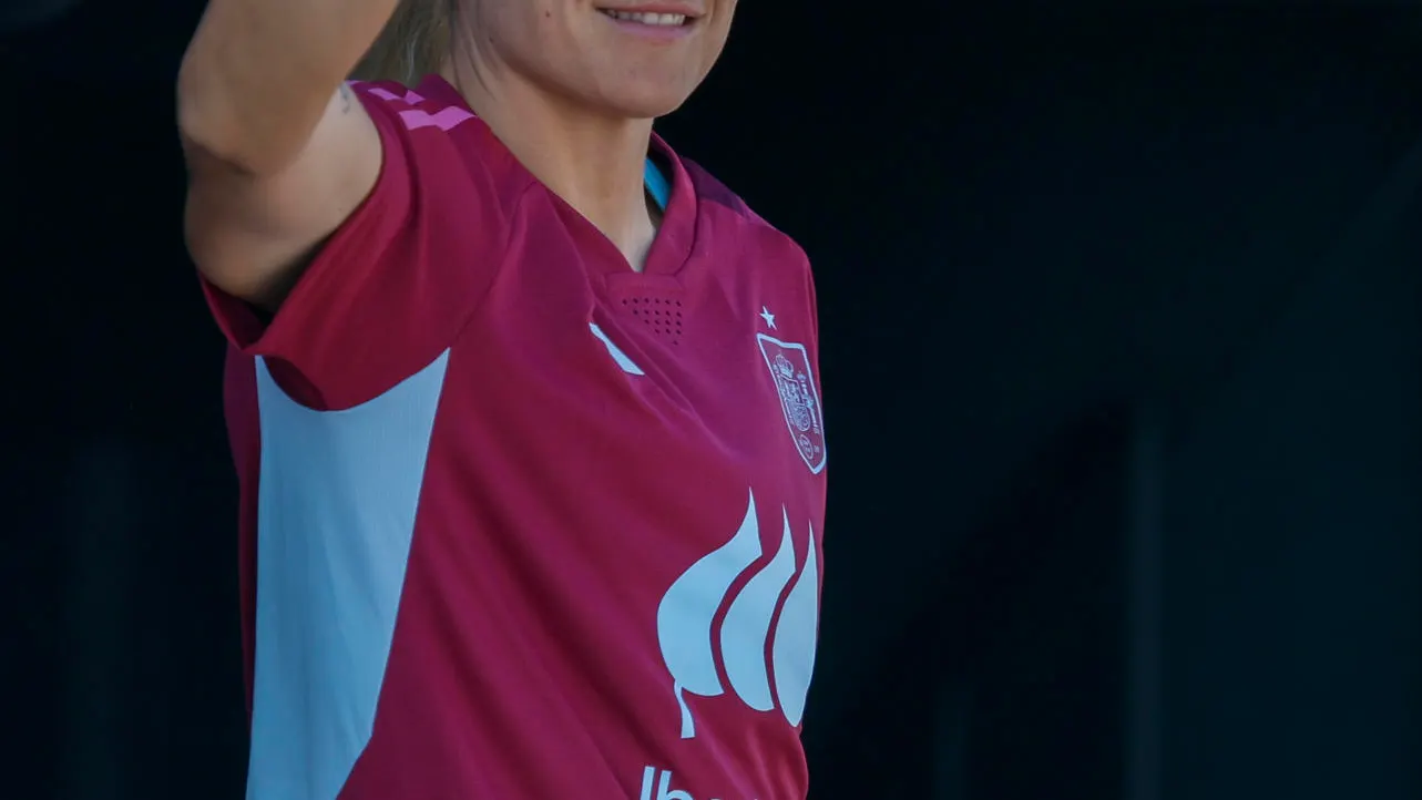 Alexia Putellas durante el entrenamiento con Espa&ntilde;a