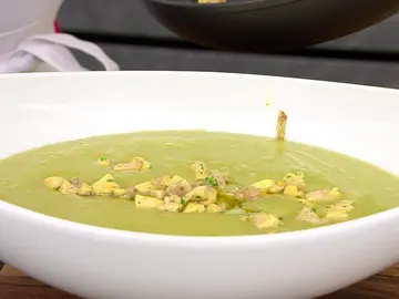 Receta fácil y rápida de Arguiñano: crema de judías verdes con pollo Receta fácil y rápida de Arguiñano: crema de judías verdes con pollo