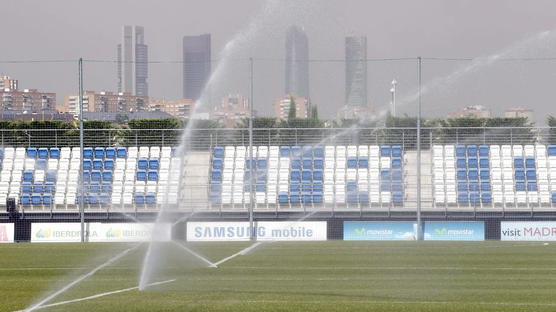 Vista del Campo 2 de la Ciudad del Real Madrid, en Valdebebas Vista del Campo 2 de la Ciudad del Real Madrid, en Valdebebas