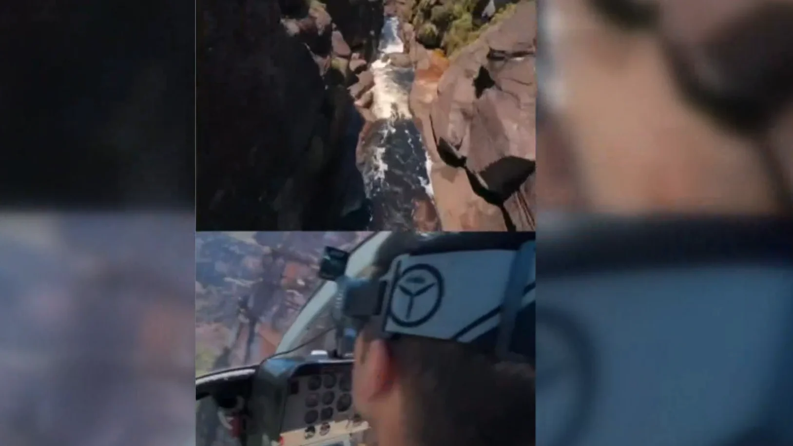 Iván Merino pilotando su dron por el Salto del Ángel, Venezuela Iván Merino pilotando su dron por el Salto del Ángel, Venezuela