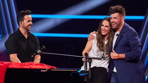 Malú, Pablo López y Luis Fonsi Malú, Pablo López y Luis Fonsi
